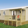 Mobil-home (734T) terrasse intégrée (4pers). Tarif à la semaine